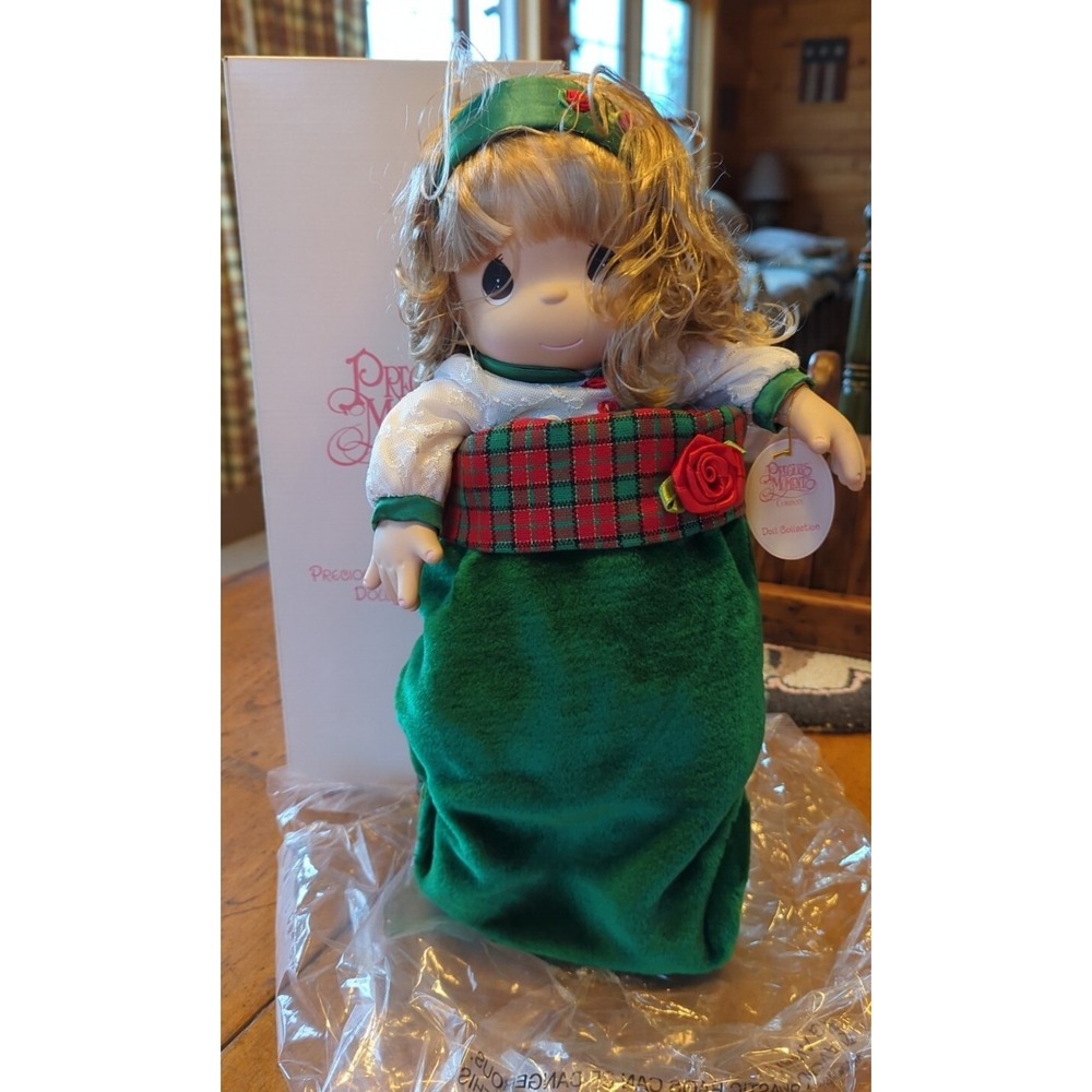 Vintage Precious Moments Christmas Carol Doll 16 inch with Original Box